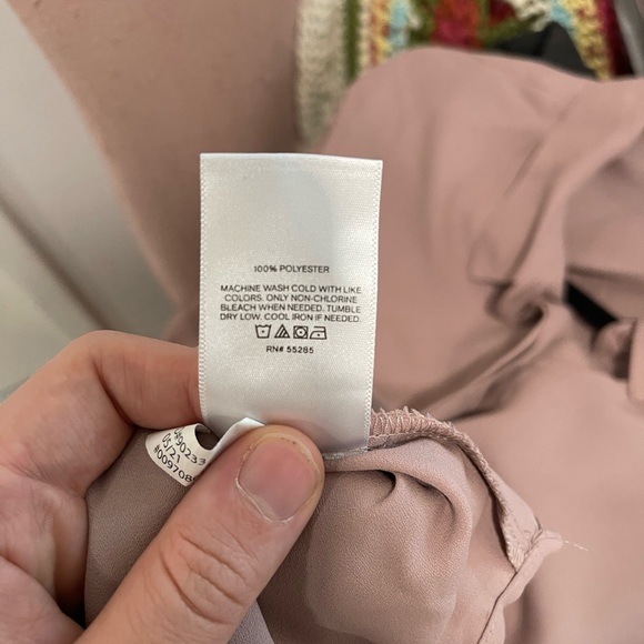 Express Portofino Slim Shirt in Blush - Picture 4 of 4